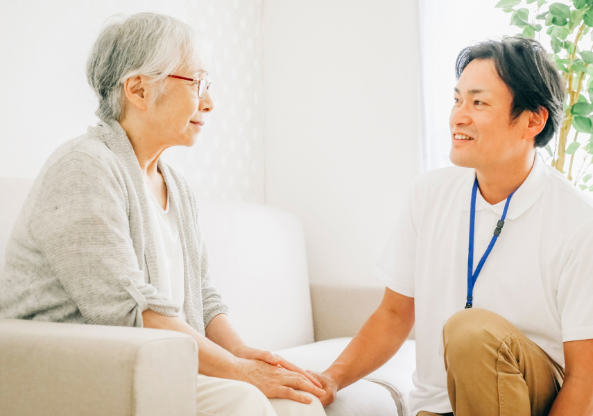 介護士と利用者様