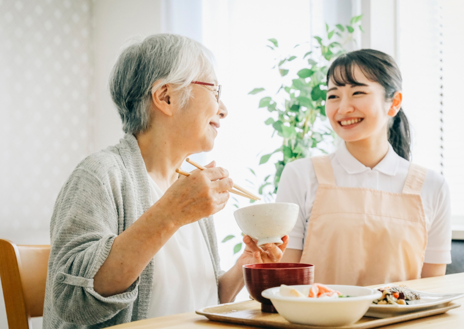 介護士と利用者様